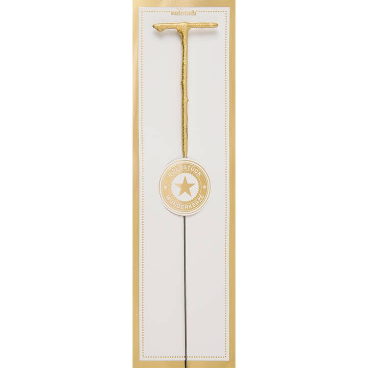 T gold piece white Wondercandle® classic for wholesale by Wondercandle
