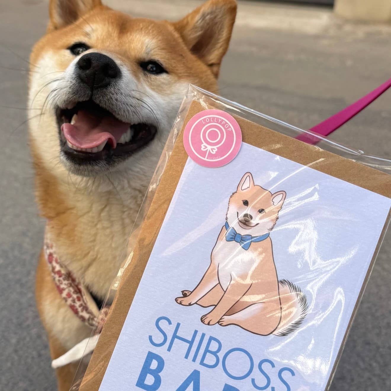 LOLLYPOPARTSTUDIO - Wholesale Everyday Greeting Card - Carte Shiba « Shiboss Babe »1