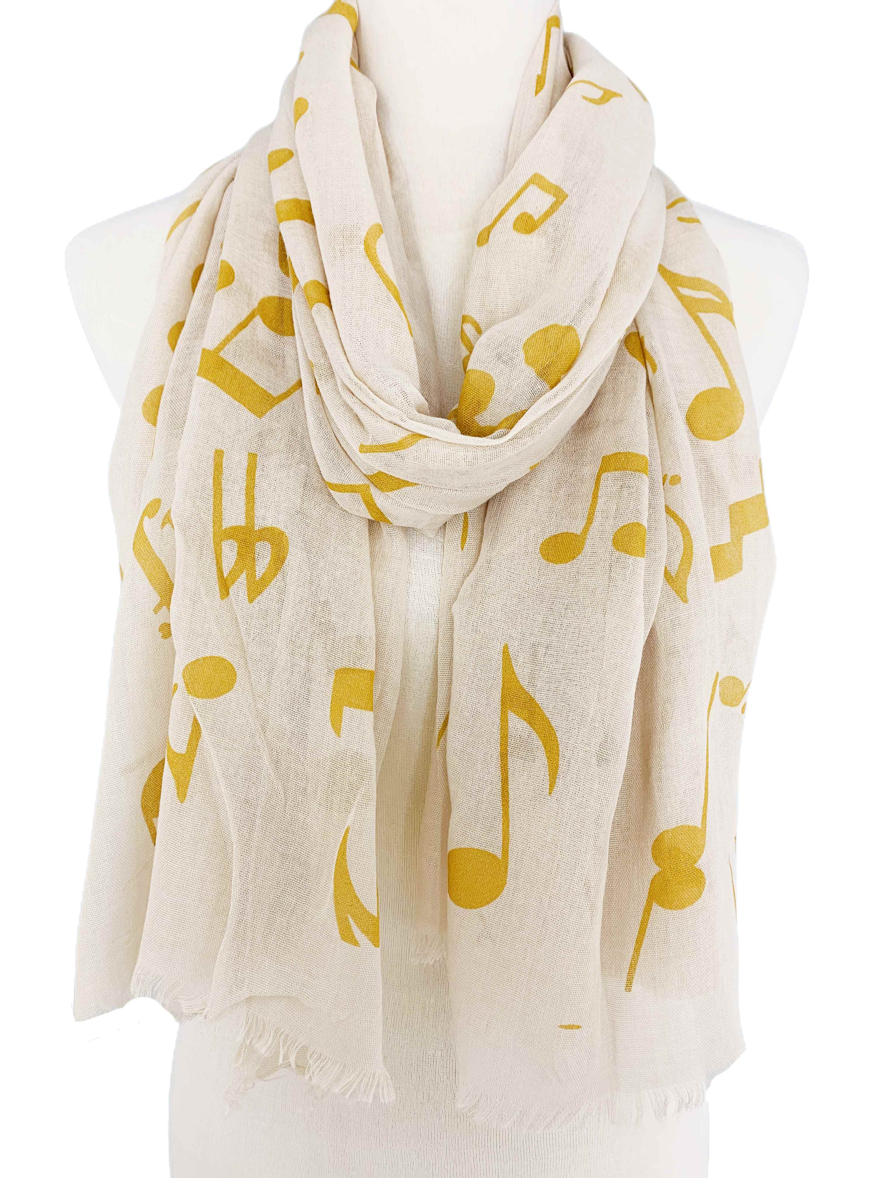 JC Sunny Fashion - Wholesale Scarf - Women's - 7 Colors--Music Notes Scarf4