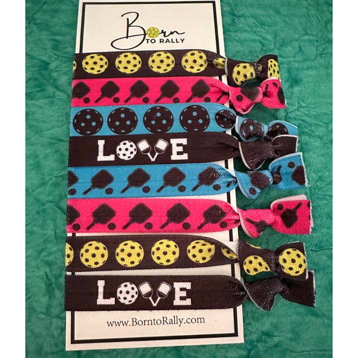 Pickleball Hair Ties for wholesale by Born to Rally