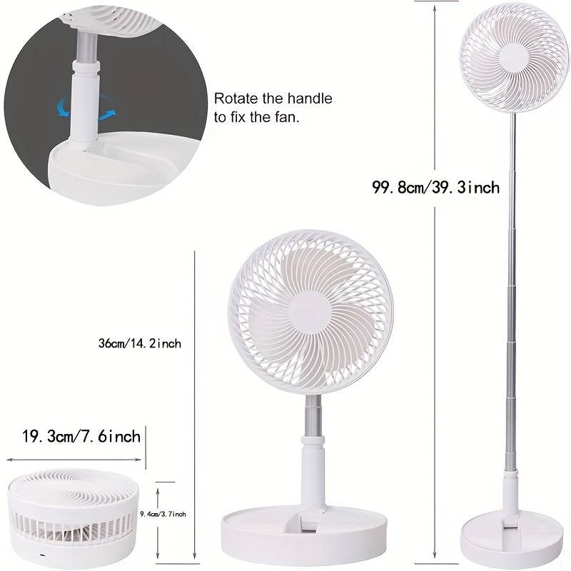 Shop Celino - Wholesale Electric Fan - Adjustable Height Rechargeable Fan with 4 Speed Settings10