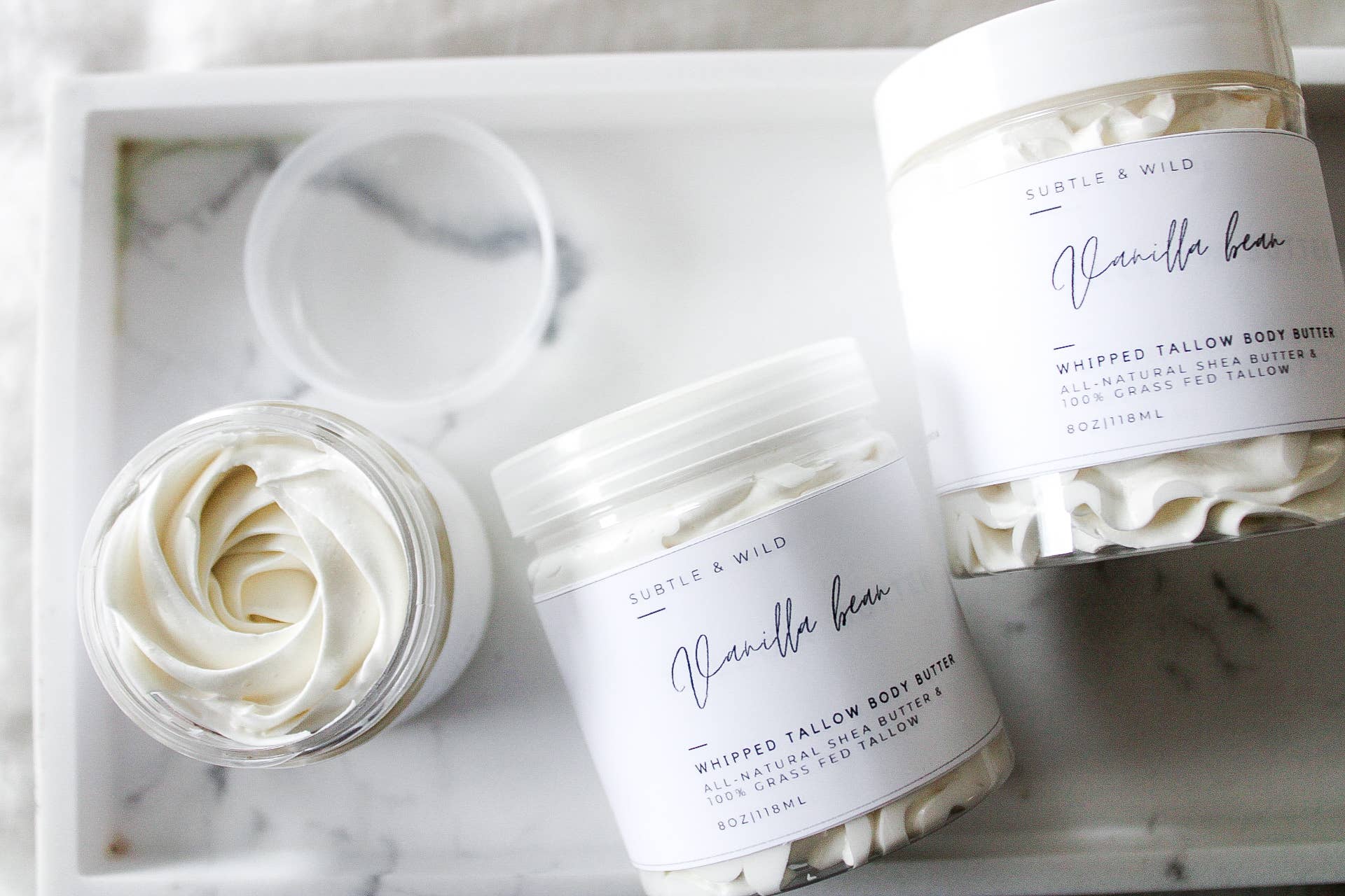 Subtle & Wild – wholesale Body balm/butter – 4ozVanilla Tallow|Tallow Skincare|Beef Tallow|Organic Tallow (Copy)