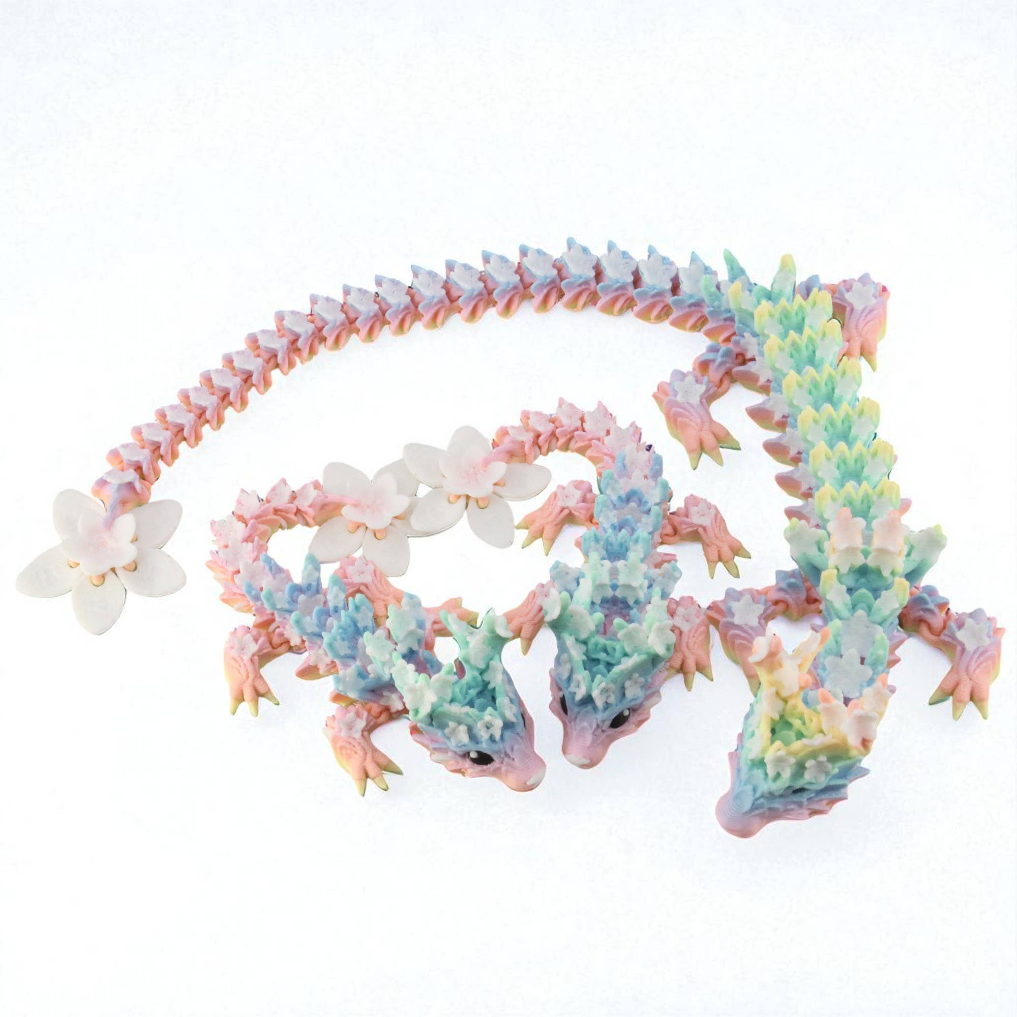 PowerTRC 3D Print - Wholesale Fidget Toy - Kids - 3D Printed Rainbow Blossom Dragon, 3D Printed Dragon3