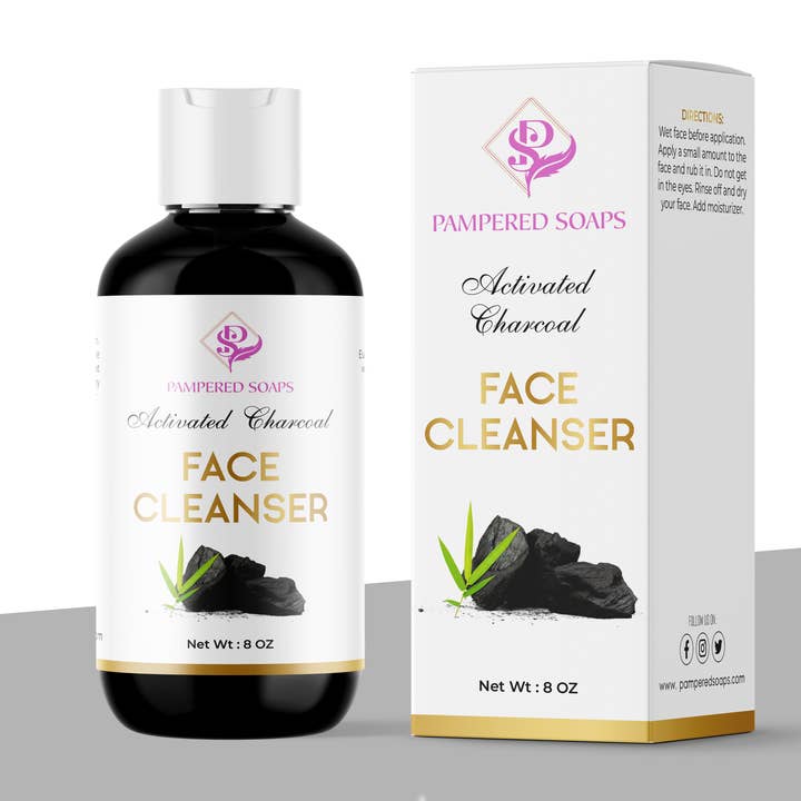 Activated Charcoal Face Wash for wholesale by Pampered Soaps