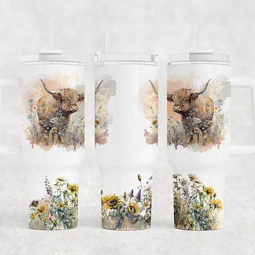 Highland Cow 40 oz for wholesale by Countryside Savage