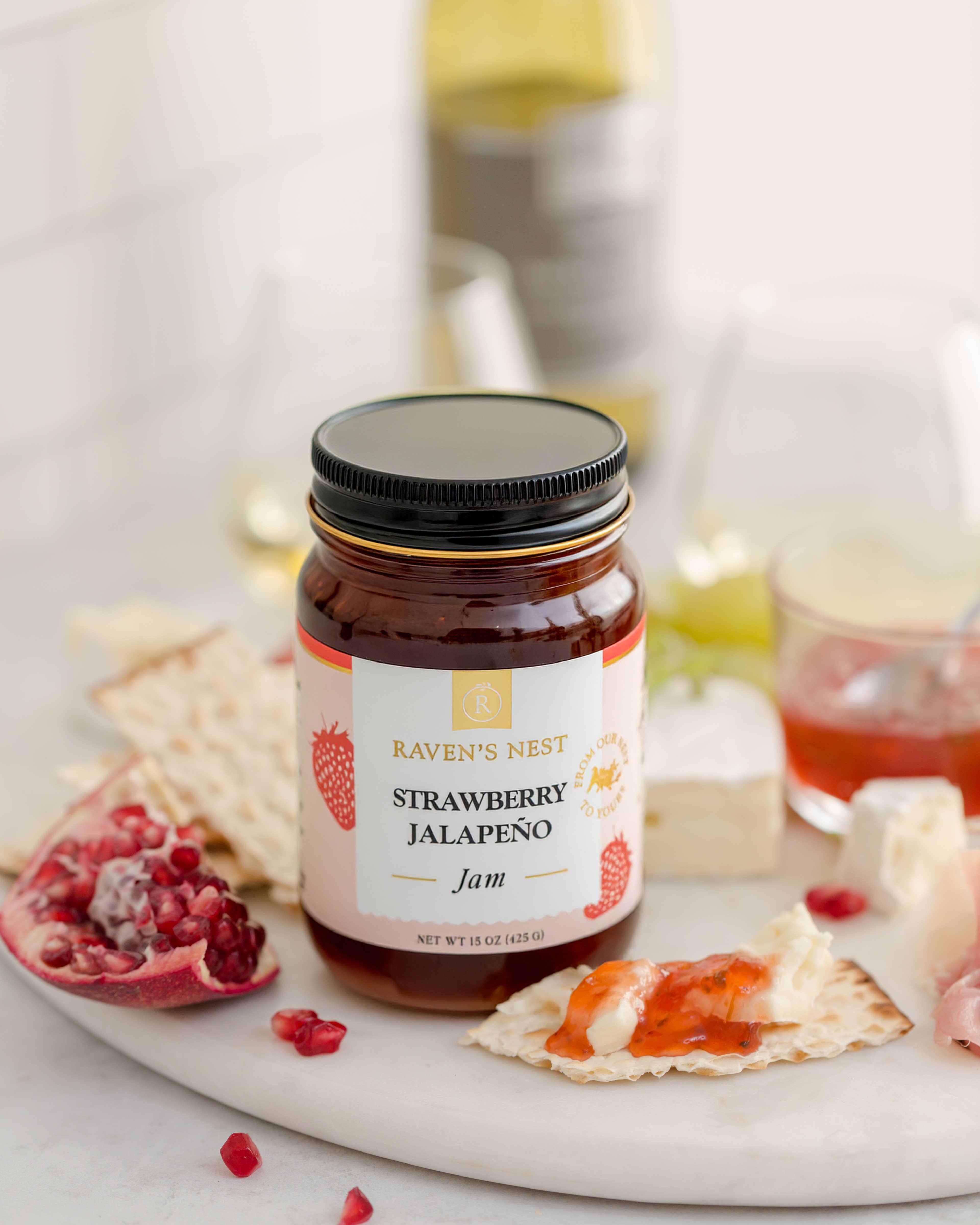 Raven's Nest Gourmet - Wholesale Jam/Jelly - Strawberry Jalapeño Jam - 15 oz.1