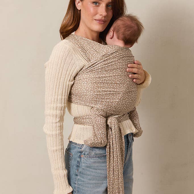 Solly Baby - Wholesale Baby Wrap/Sling - Cream Floral Wrap2