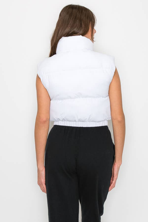 ANWND - Wholesale Jas - Dames - 2458 - Gewatteerd heupvest met hoge kraag17