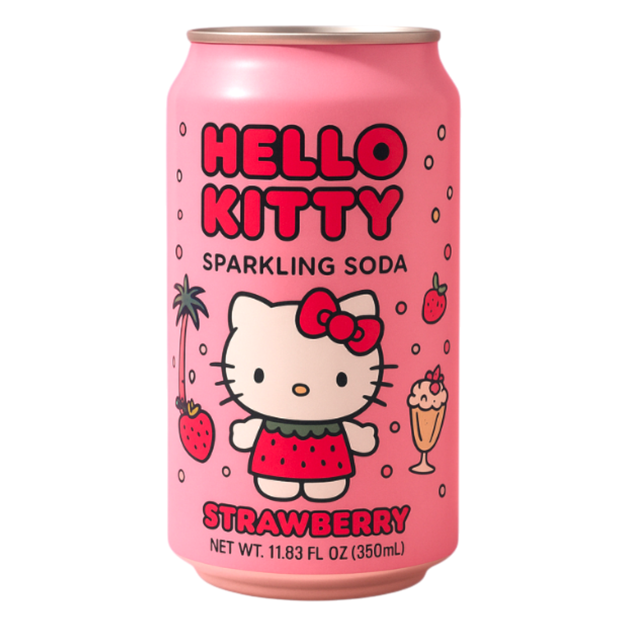 Cow Crack Wholesale - Wholesale Soda/Carbonated Drink - Hello Kitty Strawberry Sparkling Soda 0