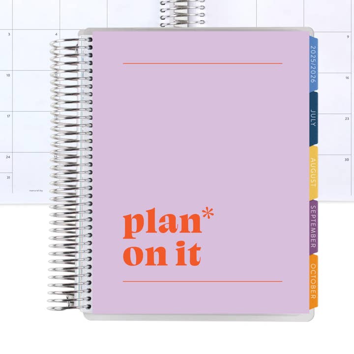 7x9 Monthly Planner - Mantra cover, Hexagon theme for wholesale by Erin Condren Design