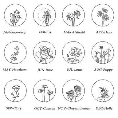 Stirling Thyme - Vendita all'ingrosso Collana con ciondolo/pendaglio - Collane con fiori del mese5