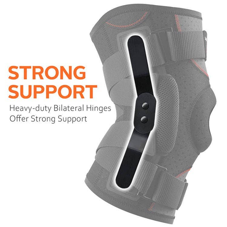 VIGOR - Wholesale Body Brace/Support - Neoprene Strong Support Sports Hinged Knee Pads Knee Brace(112
