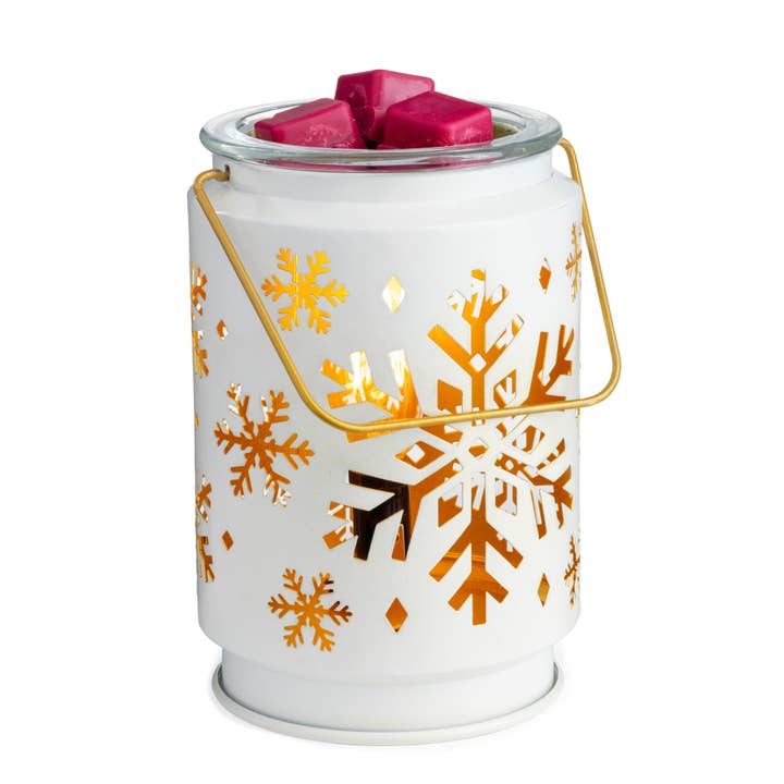 Candle Warmers Etc. Duftlampen & Kerzen - Vente Chauffe-cire - Lampe à parfum CANDLE WARMERS® SNOWFLAKE Edison blanche électrique