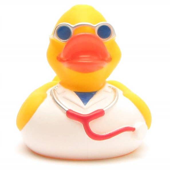 Duckshop - Wholesale Bath Toy - Baby - Rubber duck doctor with glasses - rubber duck2
