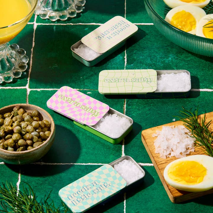 Off The Grid - Wholesale Salt - Beige/Blue/Pink Pocket Salt - Flakey Salt Mini Travel Tin3