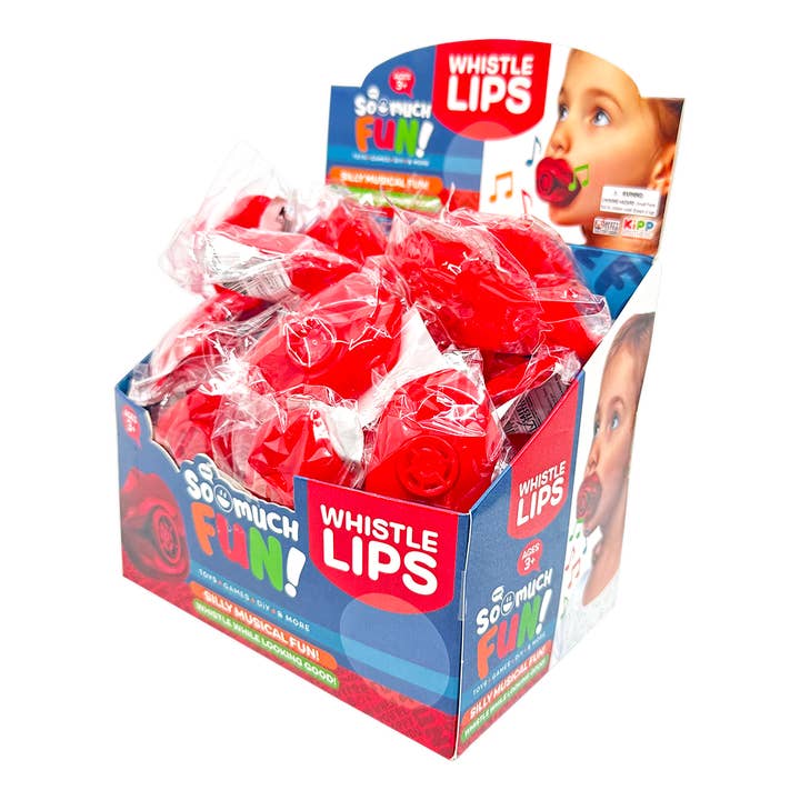 Kipp Brothers - Wholesale Classic Toy - Kids - So Much Fun Red Whistle Lips - 48 Per Display