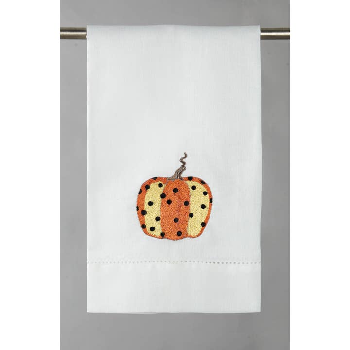 Peking Handicraft - Wholesale Tea Towel - Printed Pumpkins Guest Towel - Sally Eckman Roberts3