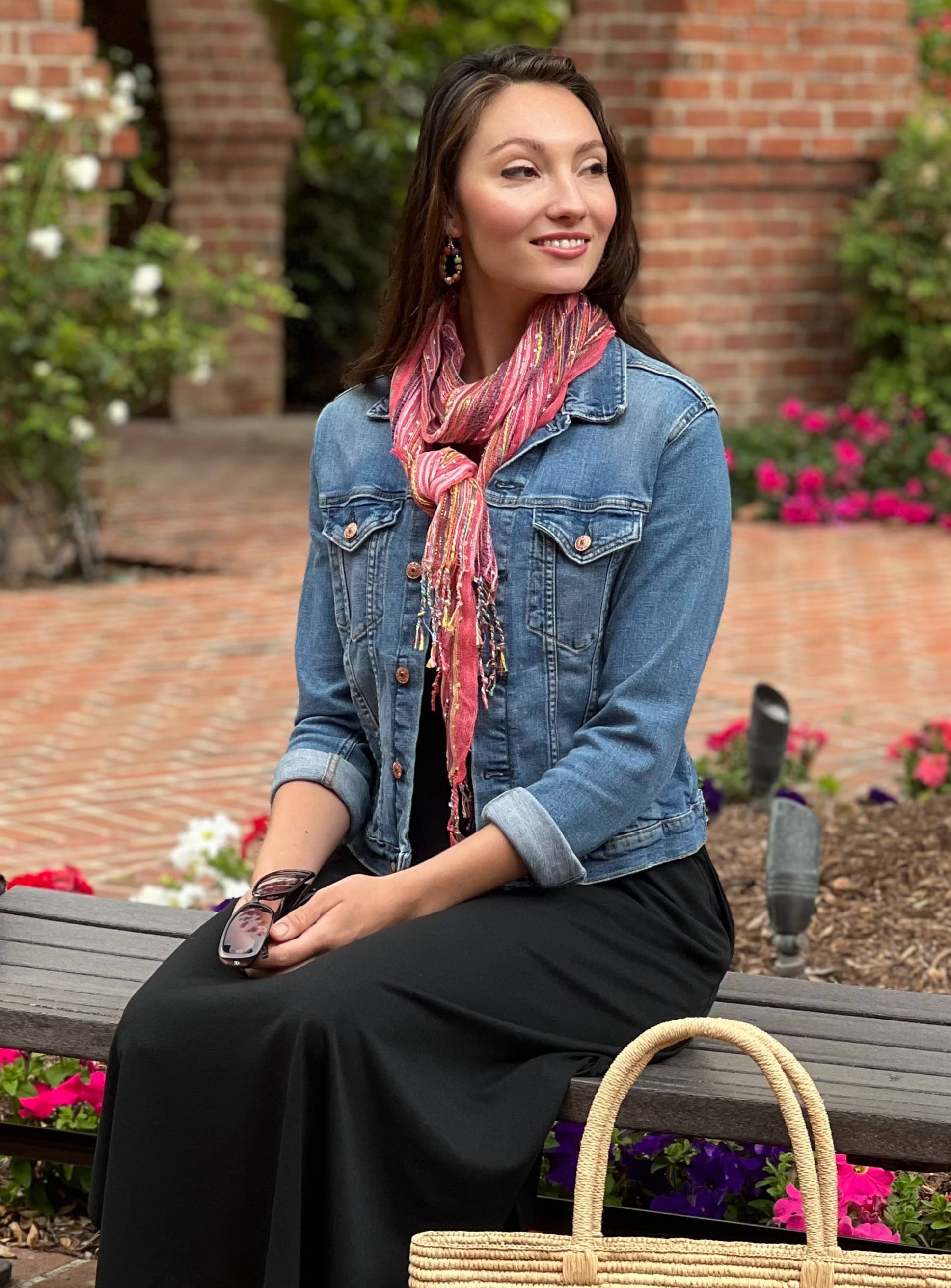 Humble Hilo – wholesale Scarf – Women's – Humble Hilo Multicolored Thread Artisan Scarf28