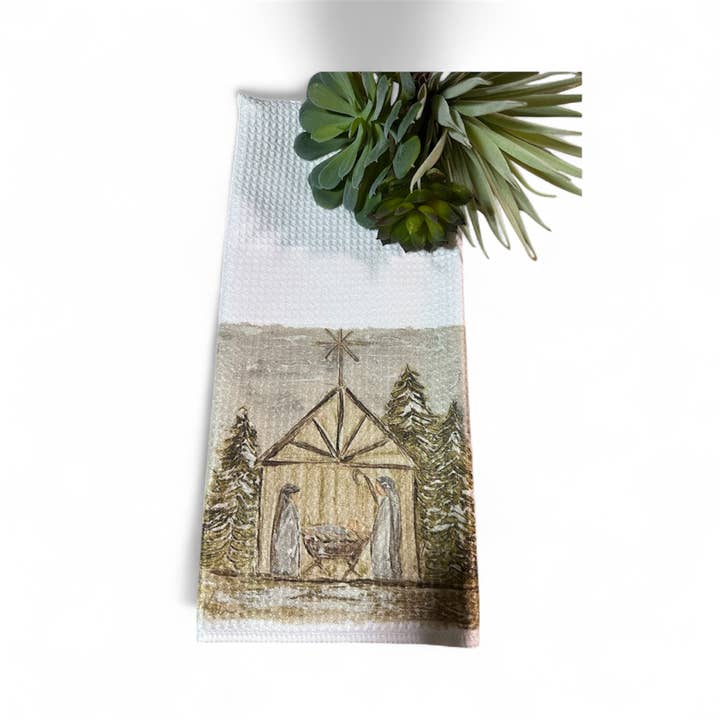 Southern Cotton Mill - Wholesale Tea Towel - New Nativity Tea Towel