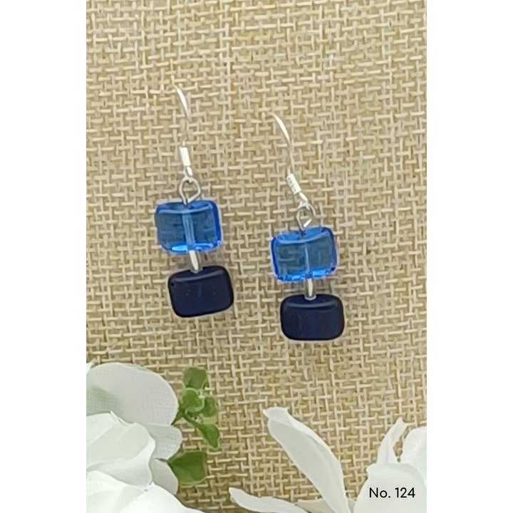 perleperle - Wholesale Dangle Earrings - Earrings glass beads, classic cushion shape, Anna4