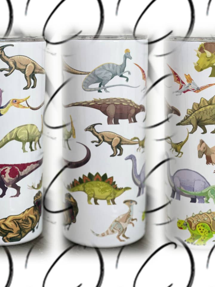 Dino's 15oz Kinder Skinny Tumbler für den Großhandel von CMD Wholesale