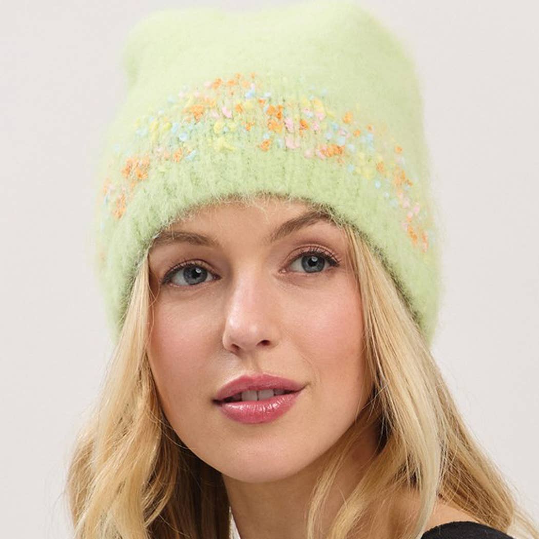 3AM BY H&D ACCESSORIES - Venta al por mayor Gorro de lana - Mujer - Gorro Sólido de Confeti7