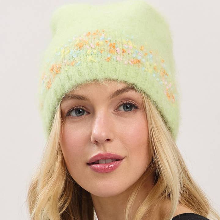 3AM BY H&D ACCESSORIES - Venta al por mayor Gorro de lana - Mujer - Gorro Sólido de Confeti7