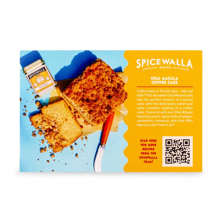 Spicewalla - Wholesale Recipe card - Spicewalla Chai Masala Coffee Cake - Recipe Card0