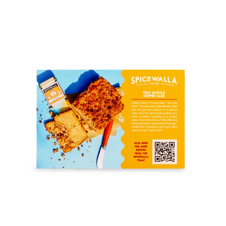 Spicewalla - Wholesale Recipe Card - Spicewalla Chai Masala Coffee Cake - Recipe Card