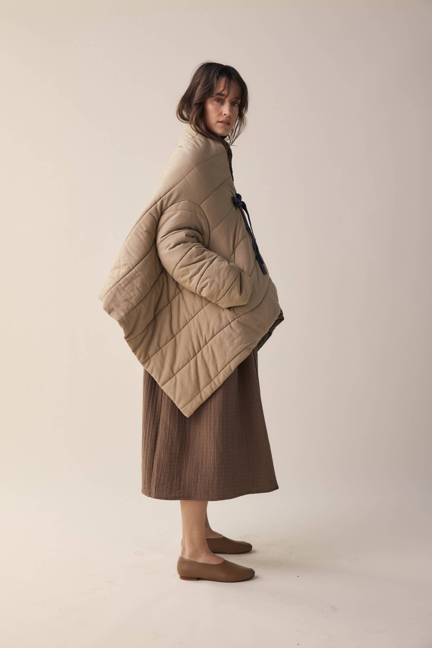 Bronze Grey Blanket quilt jacket for wholesale on Faire11