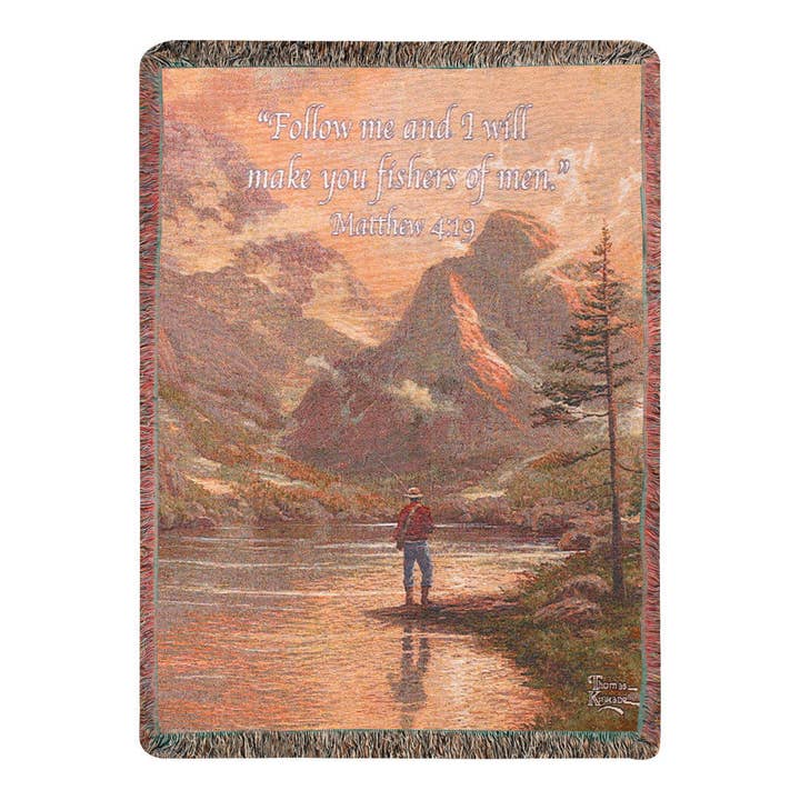 Almost Heaven -Kin-50X60 Tap Throw for wholesale by Manual Woodworkers and Weavers, Inc.