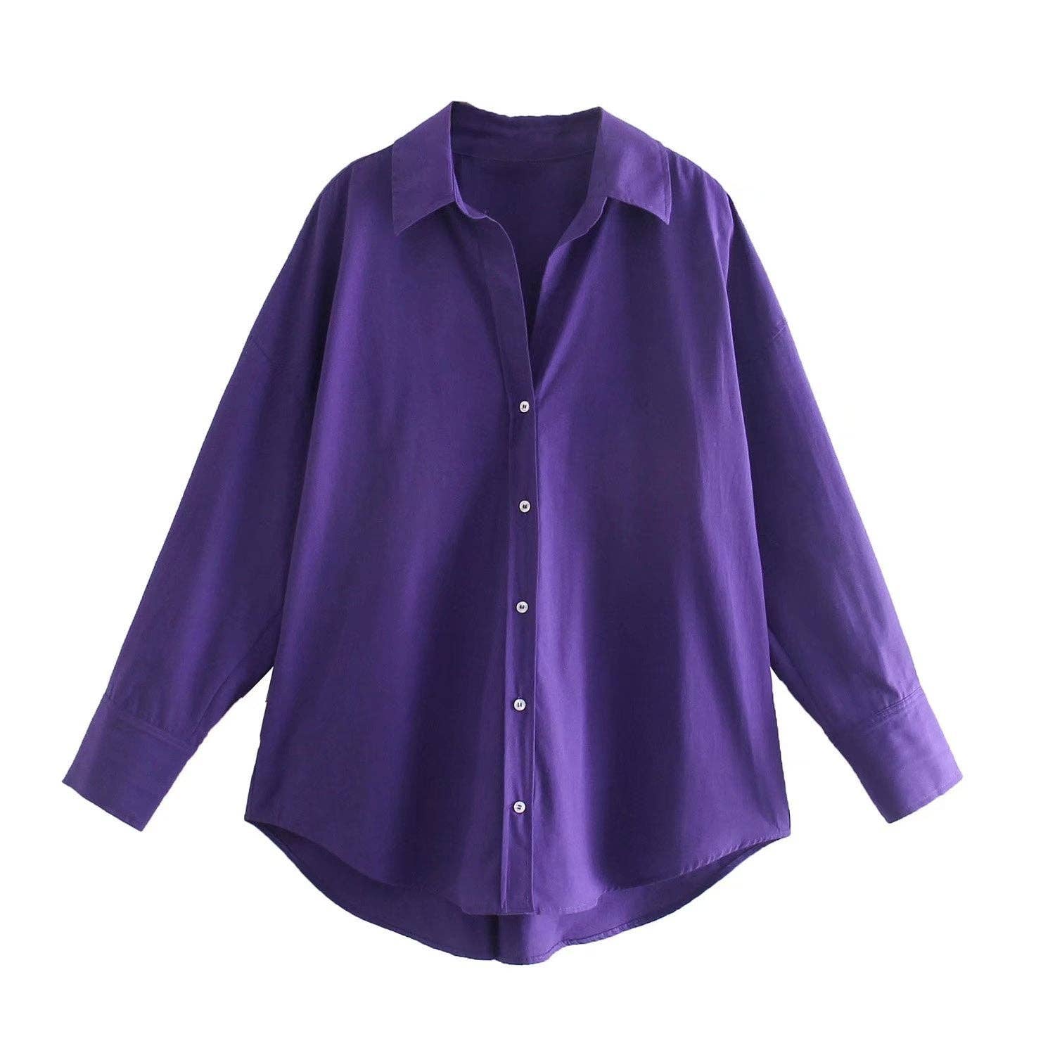 Marayn - Wholesale Button Down Shirt - Women's - European Summer Womens City Chic Poplin Shirt5