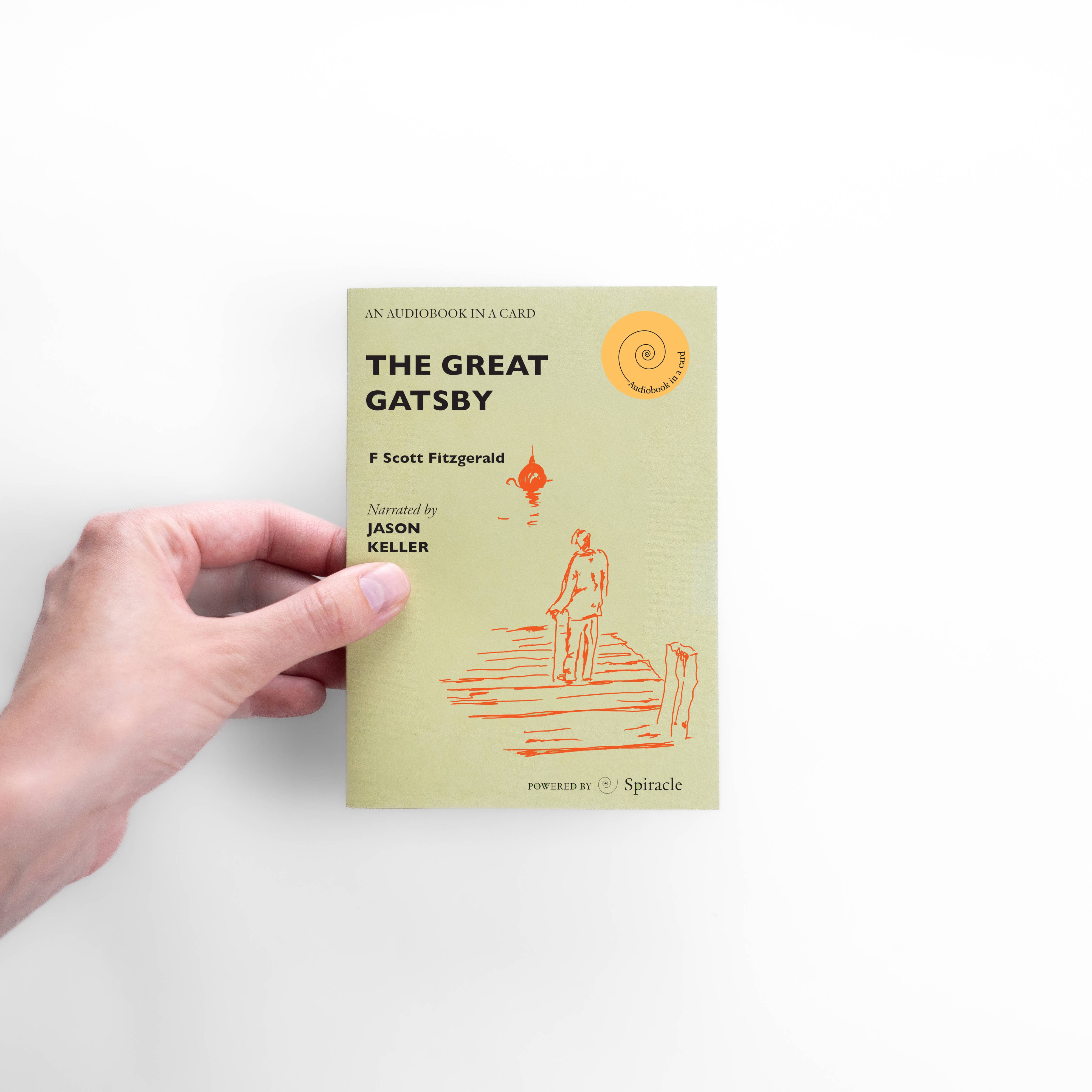 Spiracle Audiobooks – wholesale Everyday greeting card – Audiobook in a Card: The Great Gatsby9