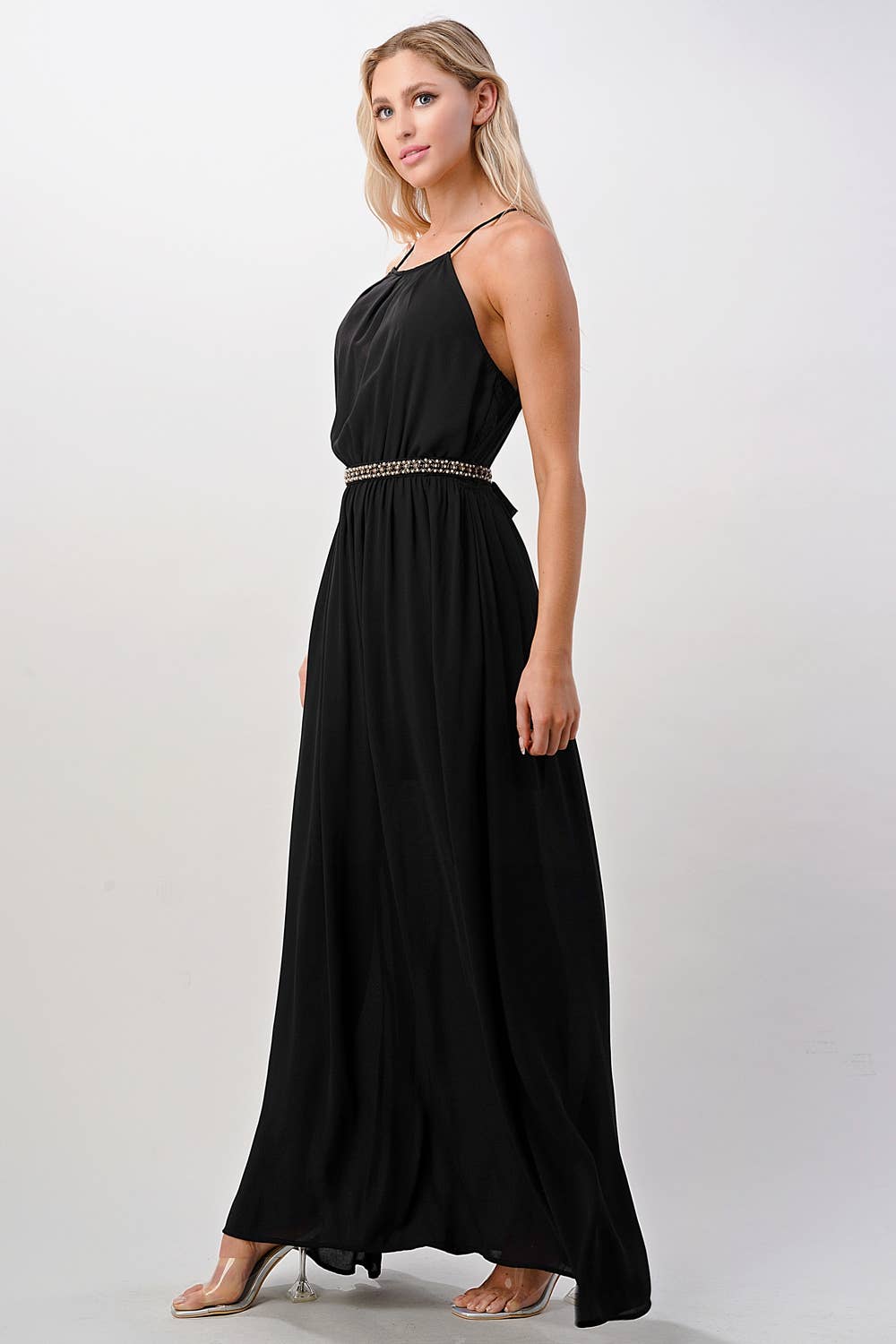 MILEY + MOLLY – wholesale Dress – Women's – Pleated Cami Chiffon Maxi Dress10