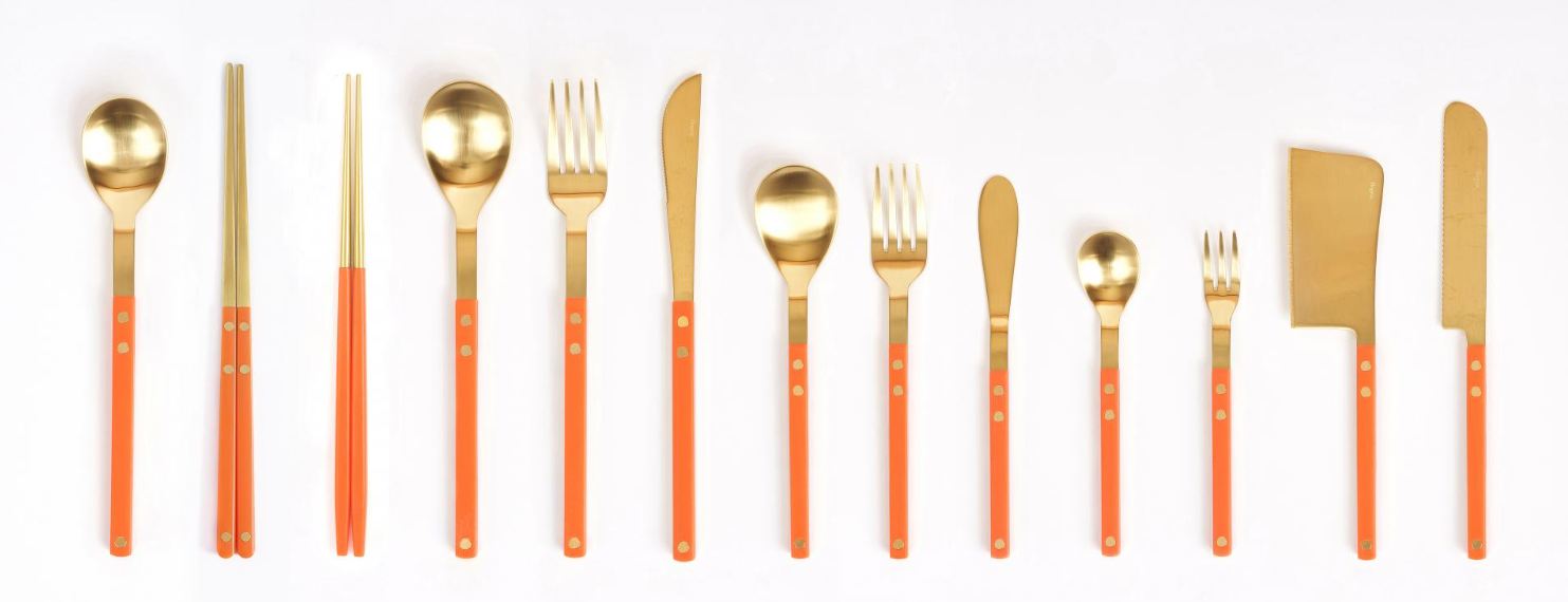 Korea Table - Wholesale Flatware Set - [BOGEN] Sentier Satin Flatware Set (1 Set - 5 Pieces)8