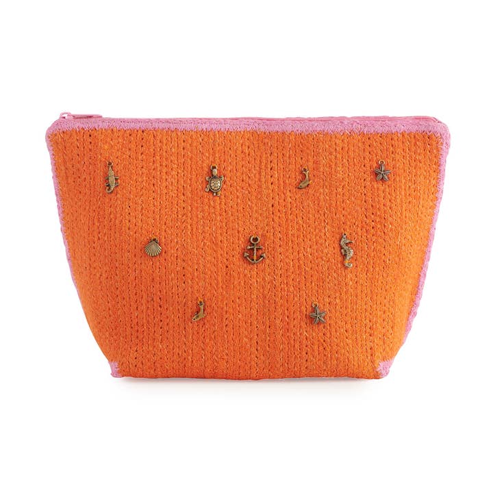 CICI ZIP POUCH, ORANGE for wholesale by Shiraleah