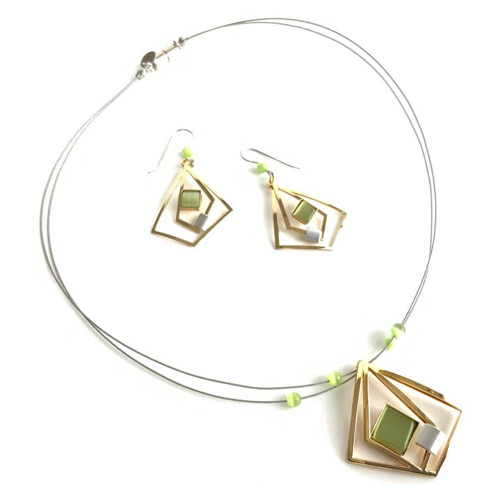 Christophe Poly / Crono Design - Vente Parures de bijoux - ENSEMBLES Préemballés (DFY1) - 6xColliers17'' & Ensembles d'Oreilles & Présentoirs Gratuits25