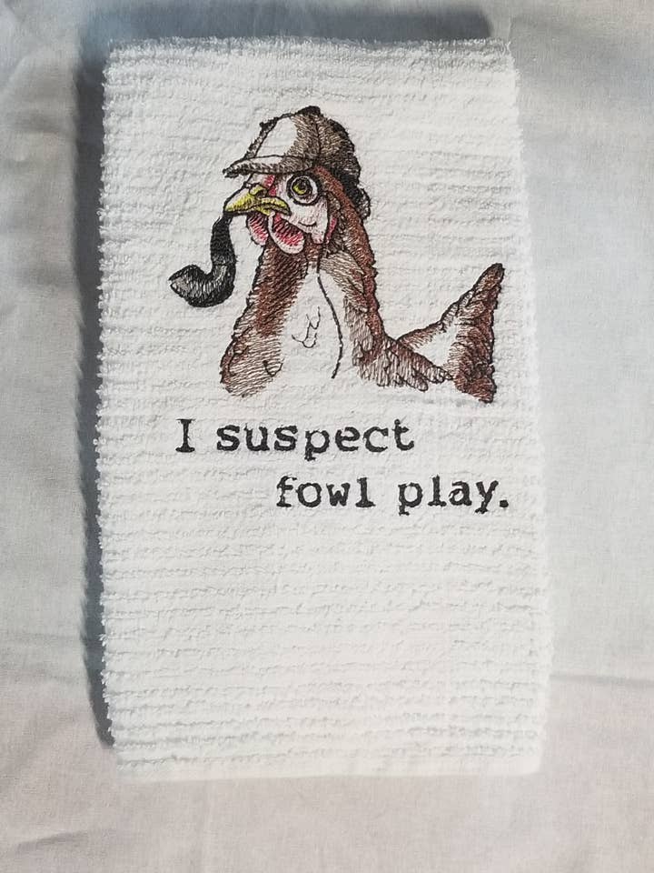 Asciugamano da Cucina Divertente con Pollo per la vendita all'ingrosso da parte di RLWetland