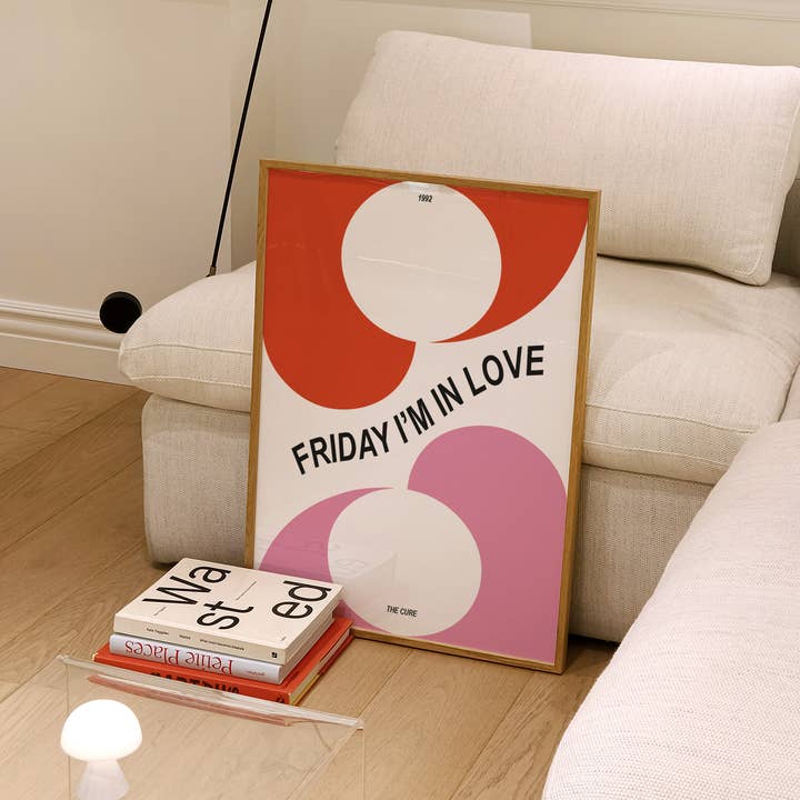 Fanclub - Wholesale Art Print - Friday I'm In Love The Cure Music Inspired Giclée Art Print