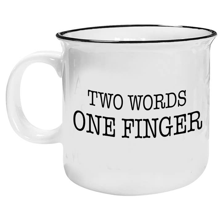 Coffee Mug • ONE FINGER for wholesale by High Jimmie