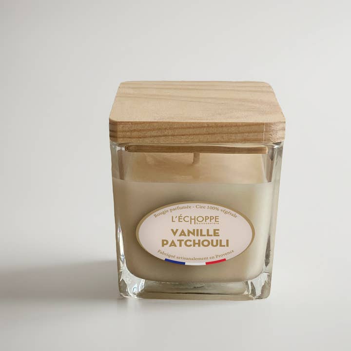 L'Échoppe Buissonnière - Wholesale Jar/Filled Candle - Scented Candle 85g - Oriental & Spicy - Small Square Jar