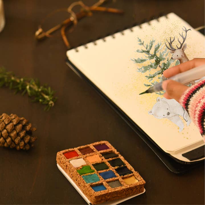 Viviva Colors – wholesale Paint set – Viviva Winter Pans - Mini Palette | 15 colors| NEW LAUNCH3