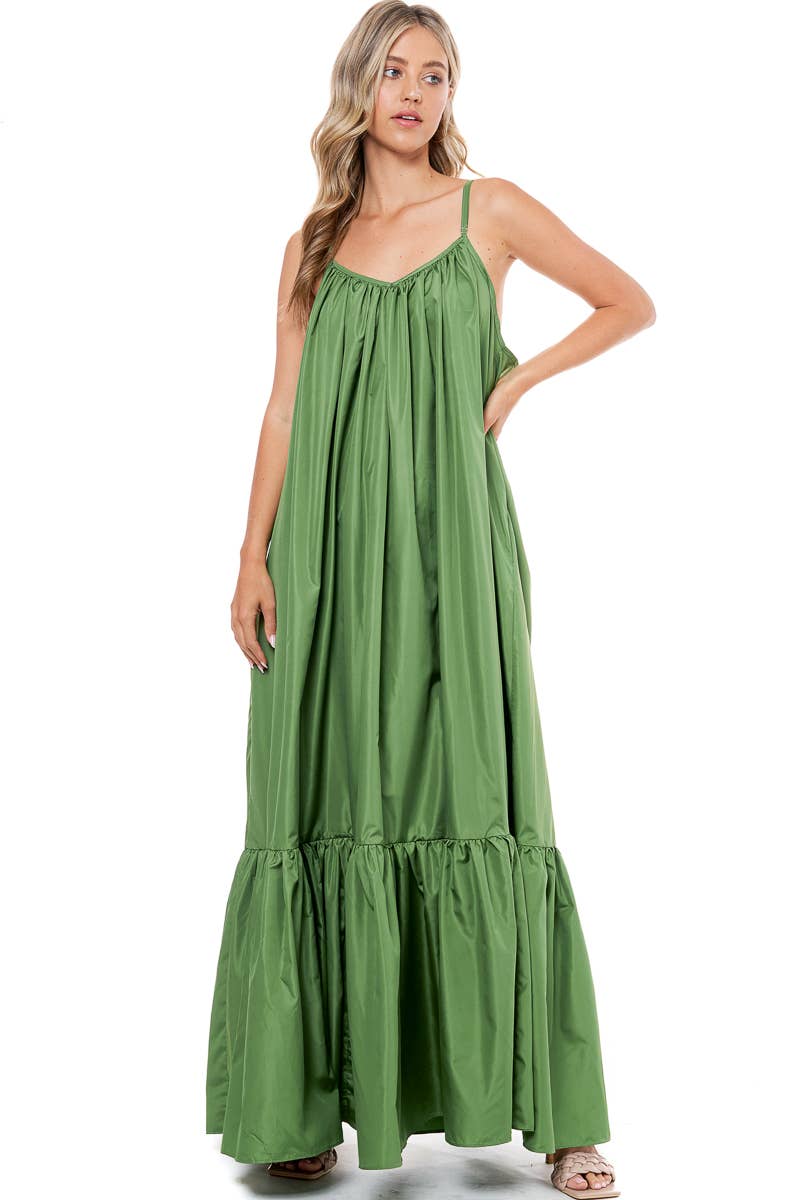 TOV - Vente Robe – femme - [OP4178] Robe à bretelles spaghetti avec dos bas7