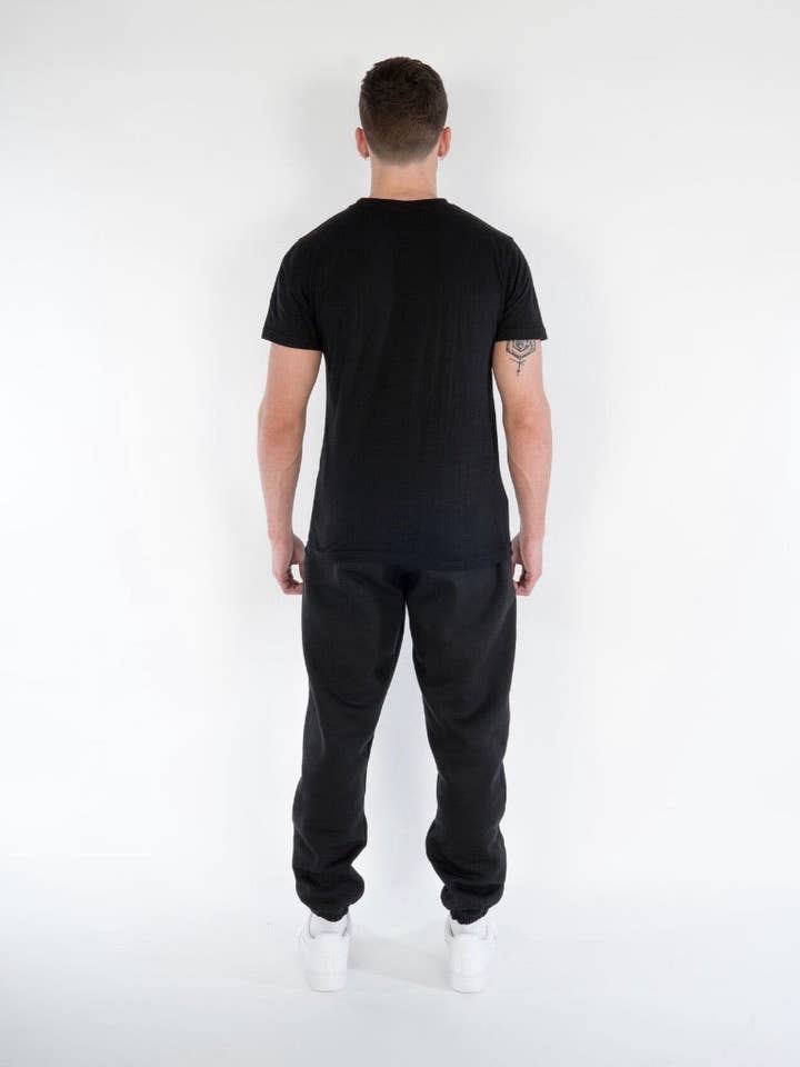 Cerus Black Slim Fit Legacy Sweatpants for wholesale by Cerus Clothing