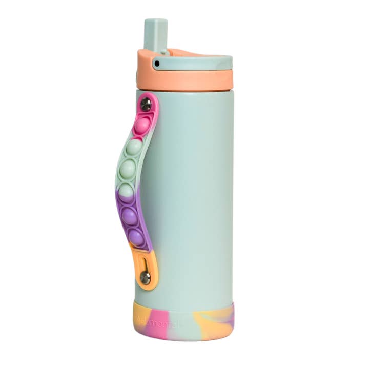 Elemental - Wholesale Water Bottle - Iconic Insulated Pop Fidget Strap Bottle 14oz - Mint Sorbet
1