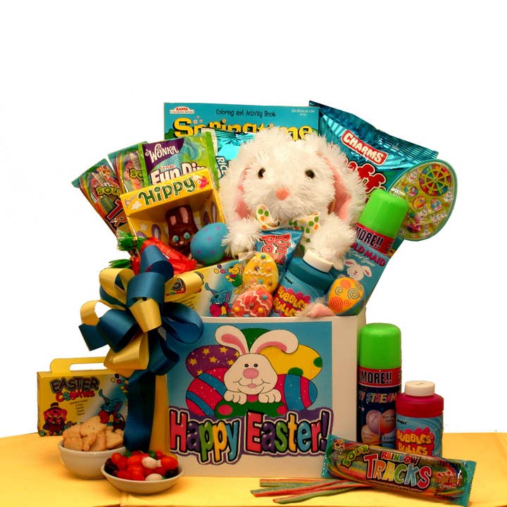 Hoppin Good Time Easter Activity Gift Box for wholesale by Gift Basket Drop Shipping