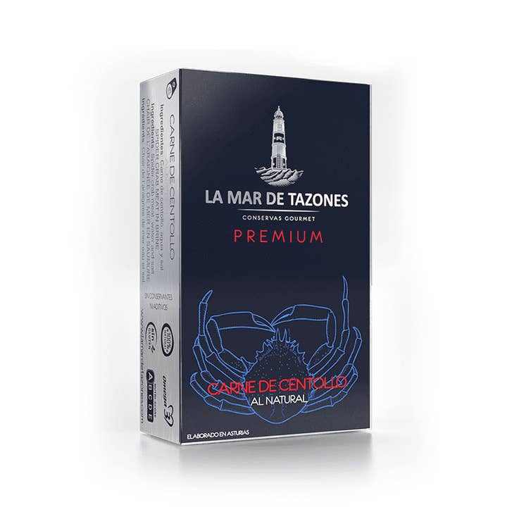 Made in Spain - Wholesale Tinned Fish - Premium Natural Spider Crab Meat, La Mar de Tazones