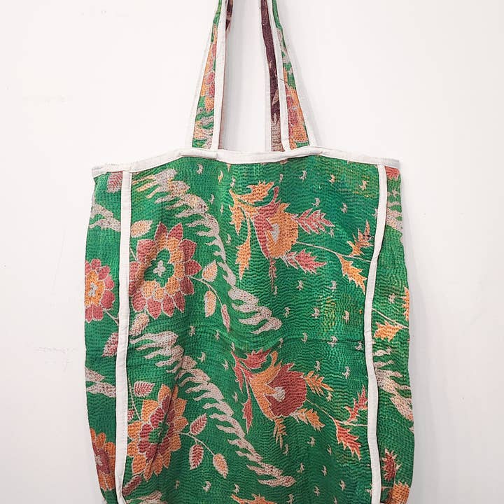 Indigo Collection - Wholesale Tote Bag - Women's - VINTAGE KANTHA TOTE5