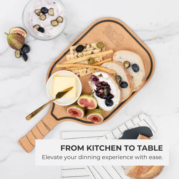 Elihome - Wholesale Cutting Board - Pickleball Charcuterie Cutting Board -"Just Dink It"10