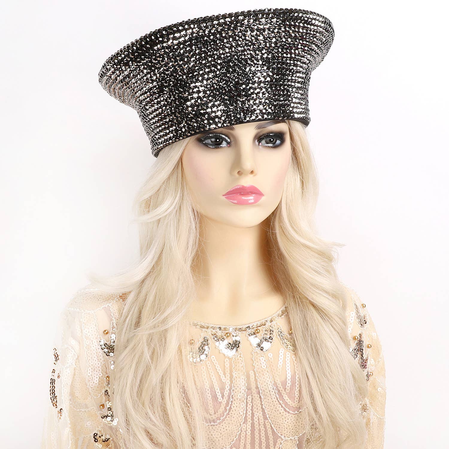 SP Sophia Collection - Vente Chapeau bibi – femme - Chapeau d'église Sunday Best Bling Dressy Braid6